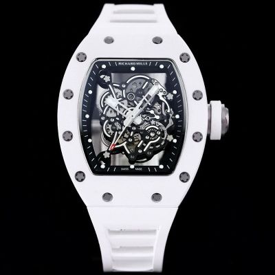RICHARD MILLE Skull Replica Watch Cost RM055 White Ceramic Men's watch